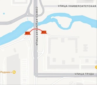 В связи с подъемом уровня реки Миасс временно закрыто движение под мостом, расположенным по улице Северо-Крымская, со стороны ТРК «Родник» и ЖК «Манхэттен»