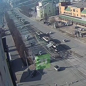 На Кирова трамваи встали в пробку