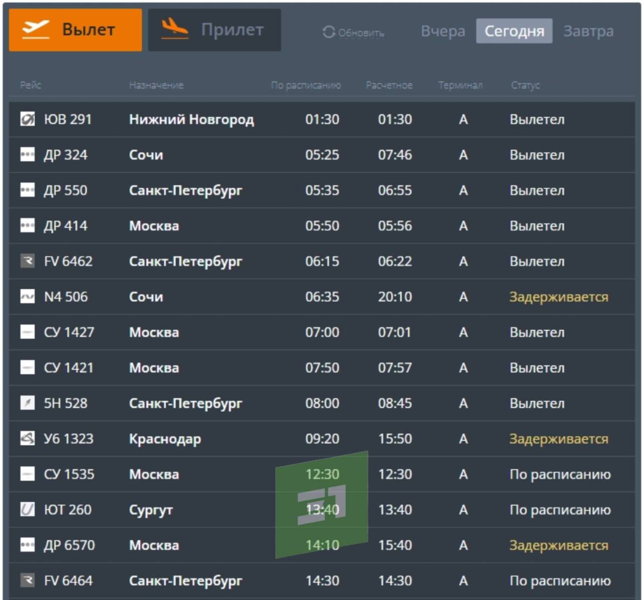 Челябинцы провели всю ночь в аэропорту Сочи