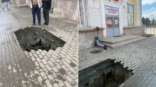 Глава Челябинска потребовал ускорить ремонт провалившегося асфальта