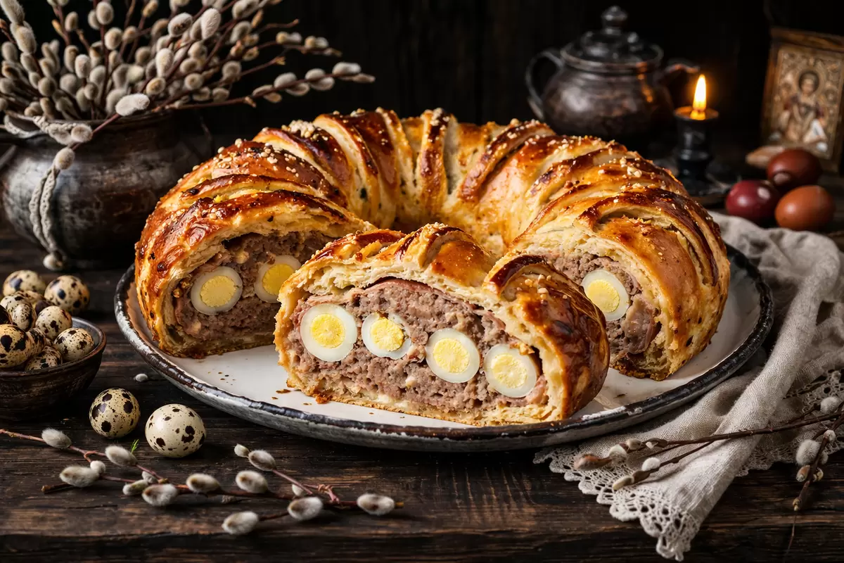 Пасхальное мясное кольцо: как составить идеальное блюдо для праздничного стола