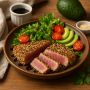 Вкусовая симфония: гриль-тунец с кунжутной корочкой