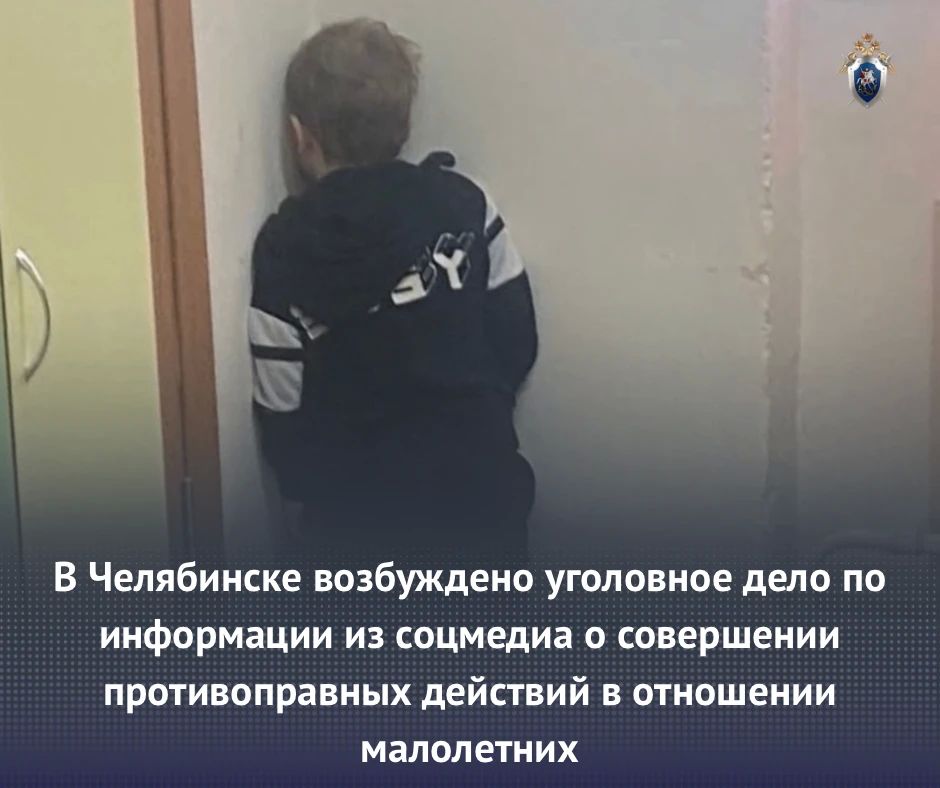 В Челябинске возбуждено уголовное дело по информации из соцмедиа о совершении противоправных действий в отношении малолетних