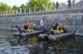 Впервые в рамках форума на выездной площадке около реки Миасс в Челябинске прошло необычное мероприятие, демонстрирующее концепцию «цифра управляет металлом»