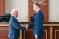 Руководитель подразделения экономической безопасности и противодействия коррупции ГУ МВД области поздравил личный состав с праздником и вручил награды отличившимся сотрудникам