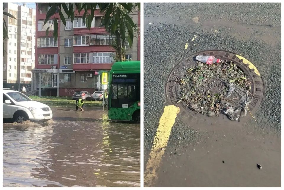 «Воды по колено»: коммунальщики ликвидируют последствия сильного ливня в Челябинске «Воды по колено»: коммунальщики ликвидируют последствия сильного ливня в Челябинске