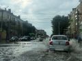 Улицу и дорогу подтопило в Кургане после ливня