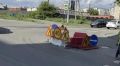 На дороге в Челябинске провалился асфальт