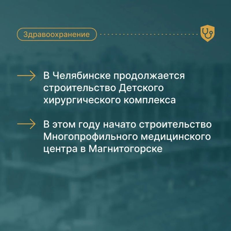 Южный Урал активно развивает сферу здравоохранения Южный Урал активно развивает сферу здравоохранения