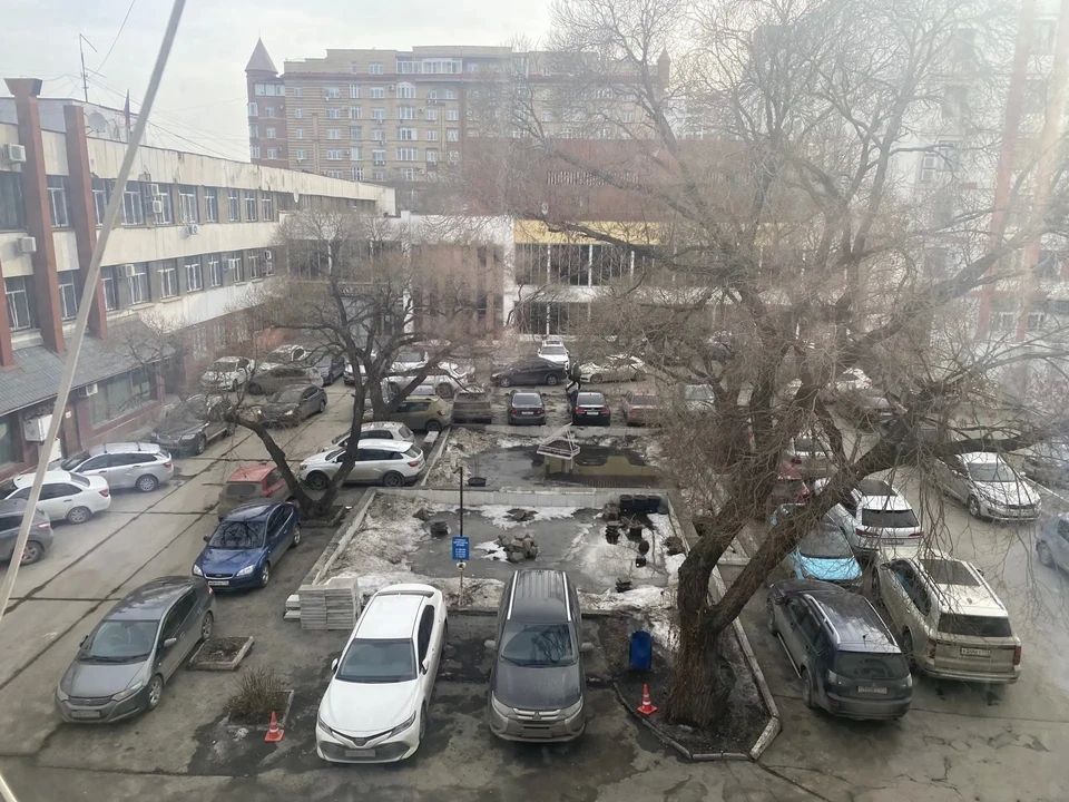 Сухой фонтан, барная стойка и советские розы: сквер у администрации Центрального района будет готов к августу Сухой фонтан, барная стойка и советские розы: сквер у администрации Центрального района будет готов к августу