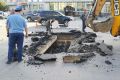 На месте провала на улице Российской уже работают дорожные подрядчики, к ситуации подключилась прокуратура