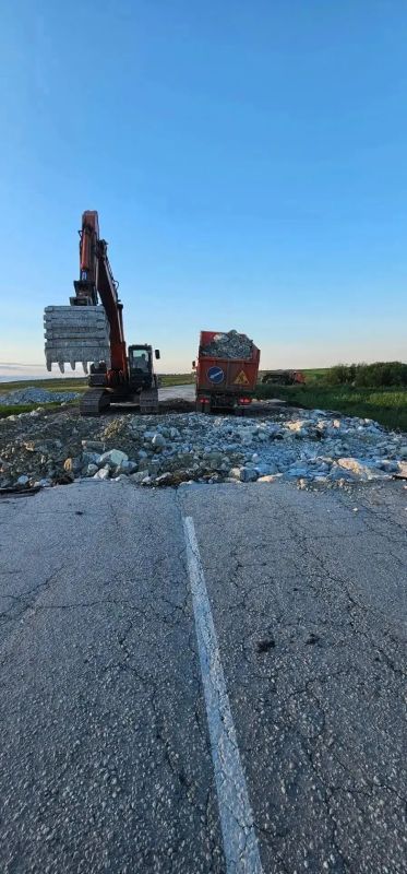 Под Миассом восстановили размытую дорогу Под Миассом восстановили размытую дорогу