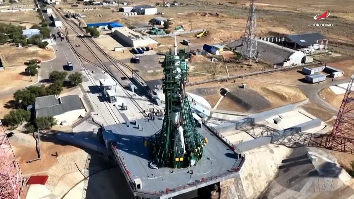 Для тех, кто не смог вчера посмотреть трансляцию запуска корабля «Союз МС-29» с экипажем