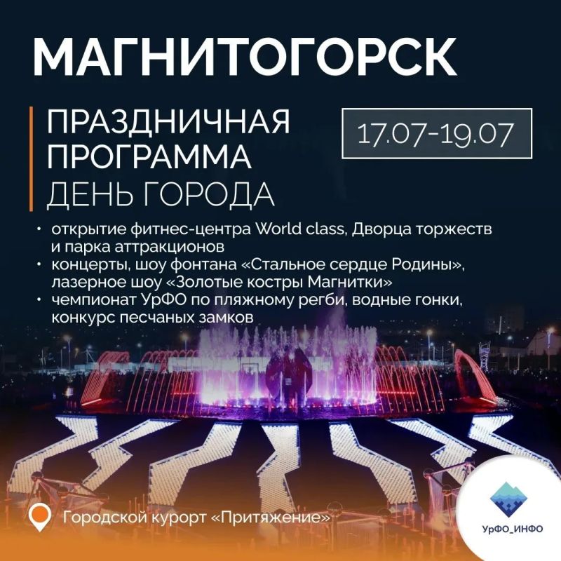 Города УрФО готовятся встречать День металлурга Города УрФО готовятся встречать День металлурга