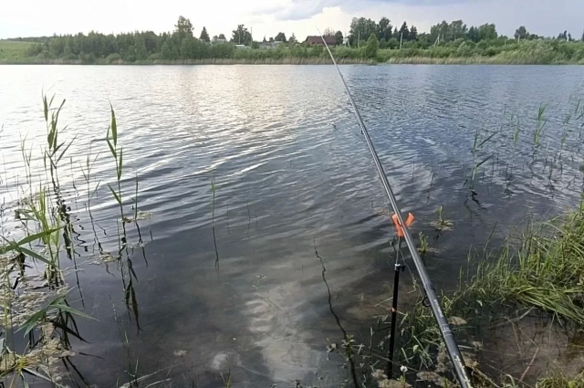 Жители Челябинска рыбачат в лужах, которые образовались на фоне ливней