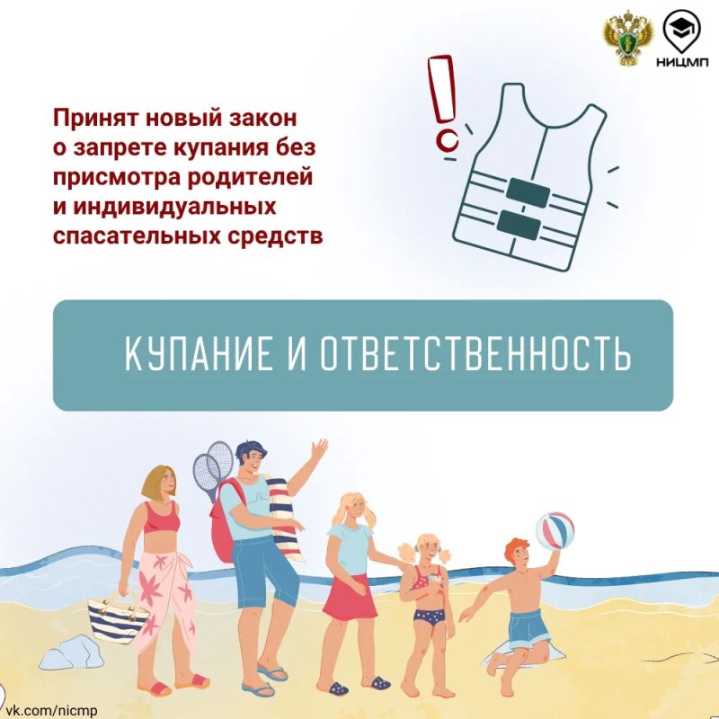 Не оставляйте детей без присмотра вблизи водоемов!