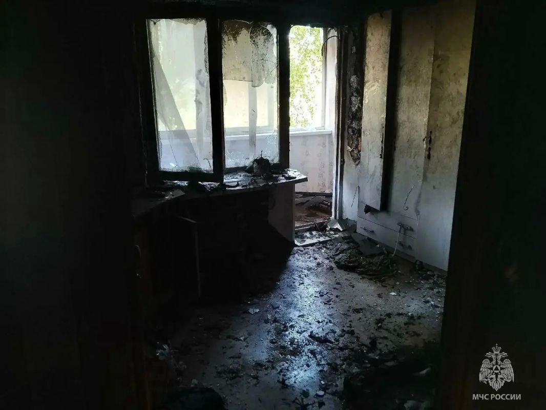 В Симе произошел пожар в многоэтажке на улице Кирова