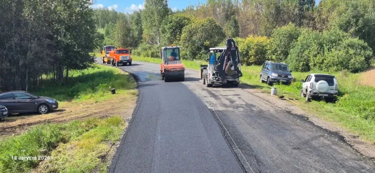 Продолжаются работы на дороге Бродокалмак – Сугояк