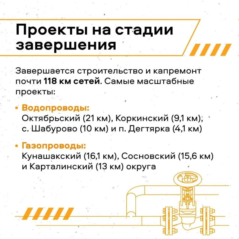 Новые сети и газ приходят в города и села Южного Урала Новые сети и газ приходят в города и села Южного Урала