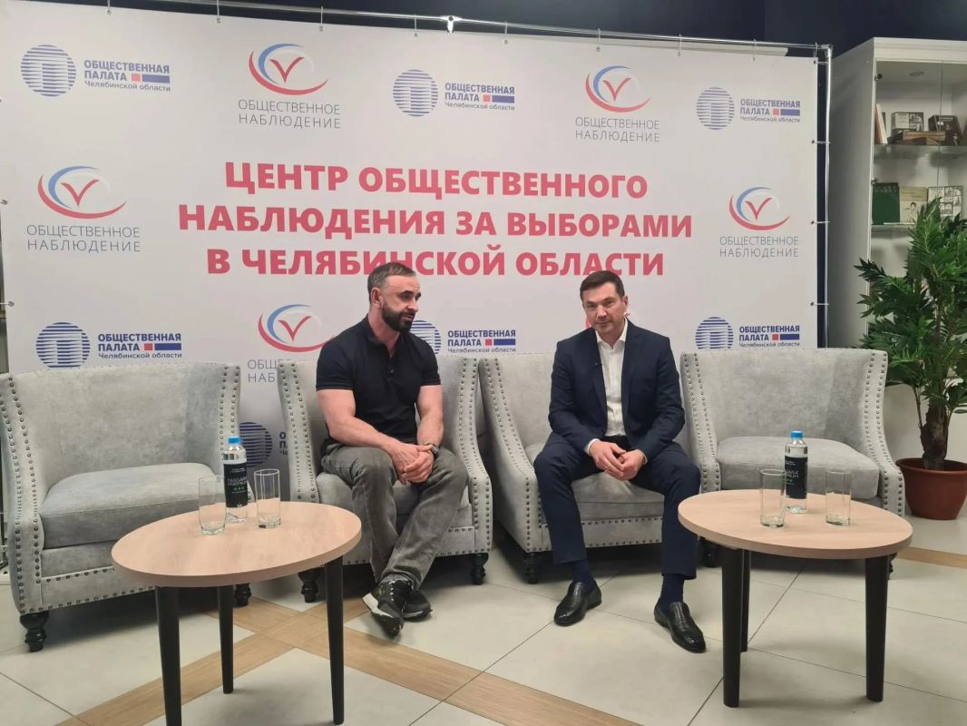 Глава Челябинска Алексей Лошкин рассказывает о ходе выборов в прямом эфире «Гранада ТВ»