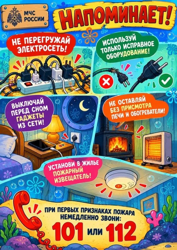 Пять привычек помогут избежать пожара