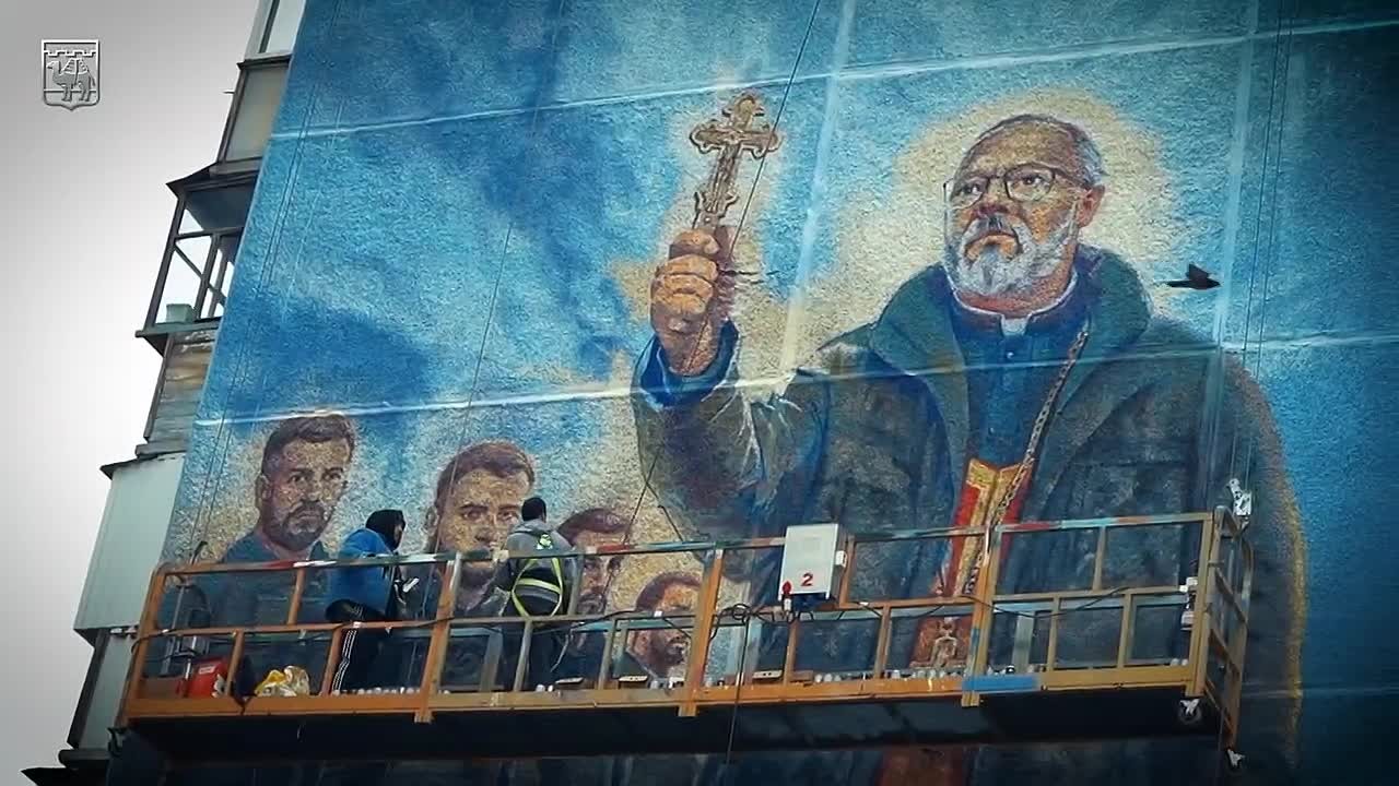 В Челябинске создали мурал о вере и духовной поддержке военных